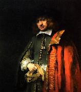 REMBRANDT Harmenszoon van Rijn, Portrat des Jan Six